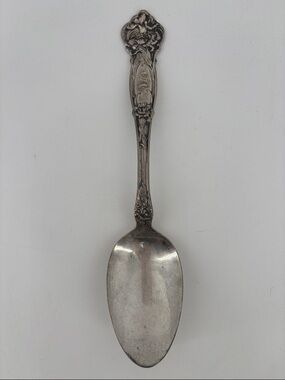 Antique Sterling silver carnation by Wallace serving spoon art Nouveau